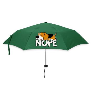 Nope! Beagle - Regenschirm (klein) - Flaschengrün - Vorne