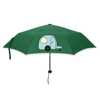Wohnmobil - Regenschirm (klein) - Flaschengrün - Vorne