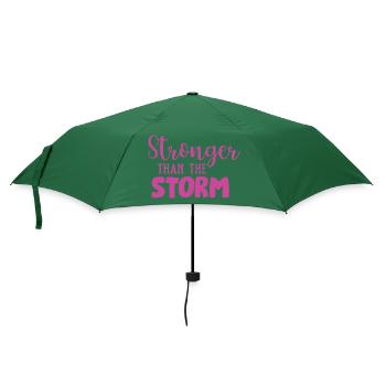 Stärker als der Sturm - Regenschirm (klein) - Flaschengrün - Vorne