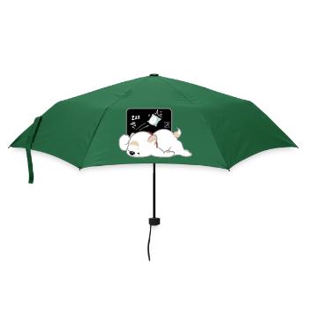 Hund koreanisch - japanischer Stil 04 - Regenschirm (klein) - Flaschengrün - Vorne