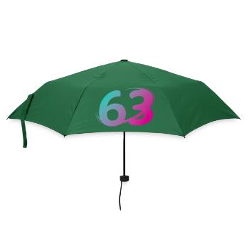 Nummer 63 mehrfarbig - Regenschirm (klein) - Flaschengrün - Vorne