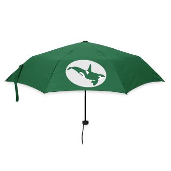Schwertwal - Regenschirm (klein) - Flaschengrün - Vorne