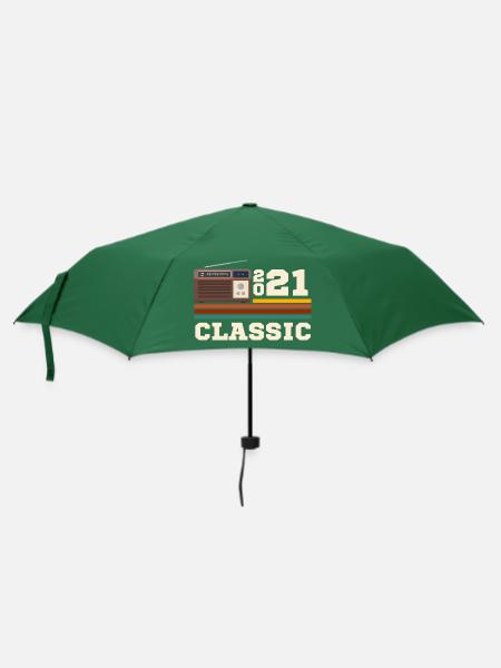 Retro-Klassiker 2021 Jubiläum - Regenschirm (klein) - Flaschengrün
