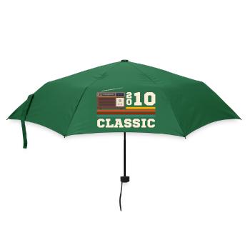 Jubiläum 2010 Retro Klassiker - Regenschirm (klein) - Flaschengrün - Vorne