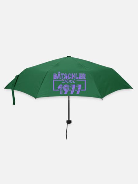 Jungeselle 1977 - Regenschirm (klein) - Flaschengrün
