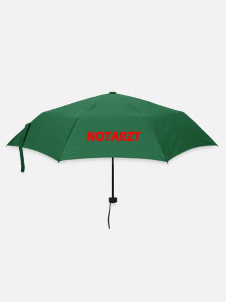 Notarzt - Regenschirm (klein) - Flaschengrün