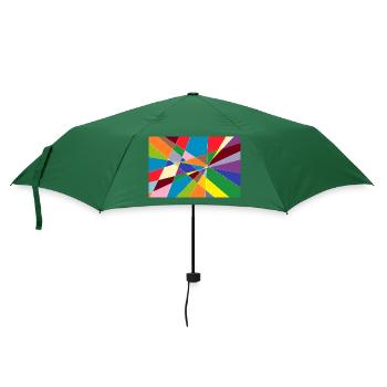 ABSTRAKT 23-05-2018 - Regenschirm (klein) - Flaschengrün - Vorne