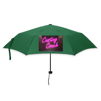 Neon Lettering Casting Couch on Brick Wall Poster - Regenschirm (klein) - Flaschengrün - Vorne