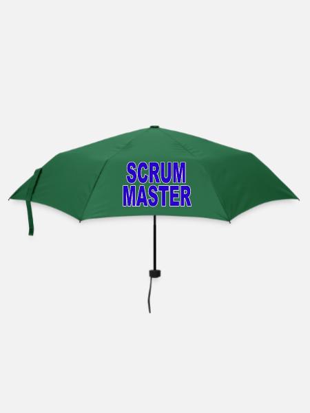 Agil - Meister Scrum - Regenschirm (klein) - Flaschengrün