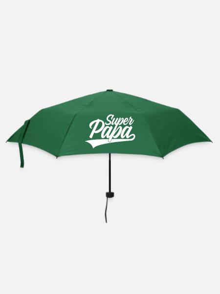 SUPER PAPA SUPERPAPA - Regenschirm (klein) - Flaschengrün