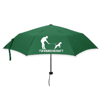 Hundeschule Führungskraft Hundetraining Bekleidung - Regenschirm (klein) - Flaschengrün - Vorne