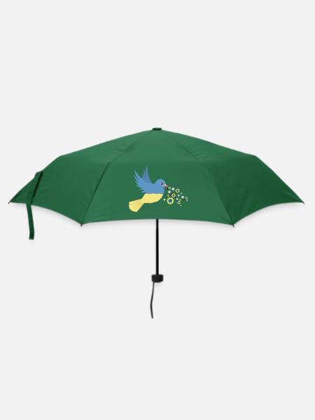 Frieden für die Ukraine - Regenschirm (klein) - Flaschengrün