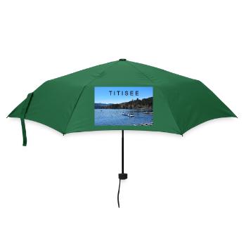 Titisee im Schwarzwald - Regenschirm (klein) - Flaschengrün - Vorne