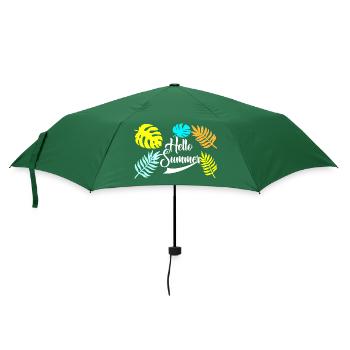Hello Summer - Regenschirm (klein) - Flaschengrün - Vorne
