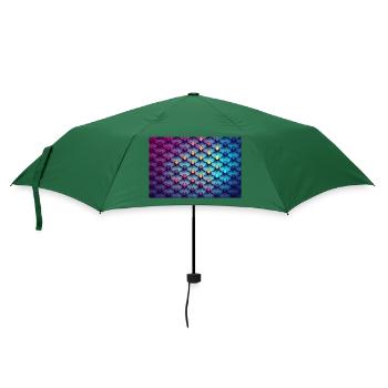 Abstraktes Pattern - Regenschirm (klein) - Flaschengrün - Vorne