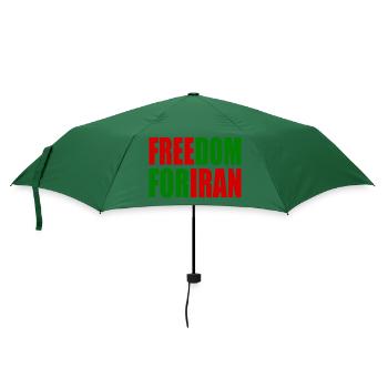 Freedom for iran - Regenschirm (klein) - Flaschengrün - Vorne