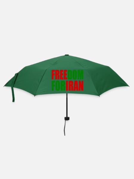 Freedom for iran - Regenschirm (klein) - Flaschengrün