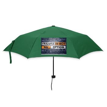 Scheitern ist keine Option zu sagen, Schriftzug Graffiti - Regenschirm (klein) - Flaschengrün - Vorne
