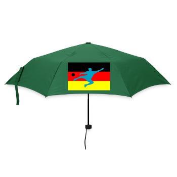 Soccer Fussball - Regenschirm (klein) - Flaschengrün - Vorne