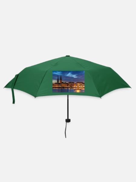 Binnenalster - Regenschirm (klein) - Flaschengrün