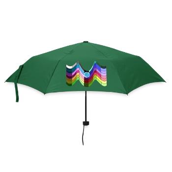 Muster mit Kugel Optische Täuschung - Regenschirm (klein) - Flaschengrün - Vorne