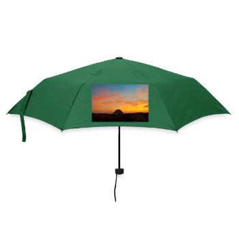Fesselnde Sonnenuntergänge: Schönheit der Natur auf dem Display - Regenschirm (klein) - Flaschengrün - Vorne