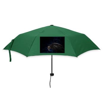Der schreckliche Geier mit dem roten Auge - Regenschirm (klein) - Flaschengrün - Vorne