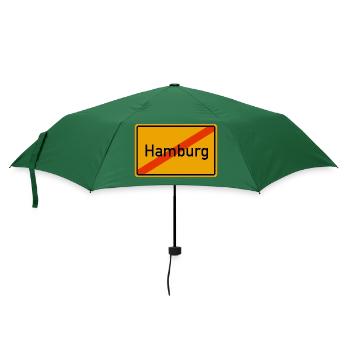 Hamburg Ortsausgang - Regenschirm (klein) - Flaschengrün - Vorne