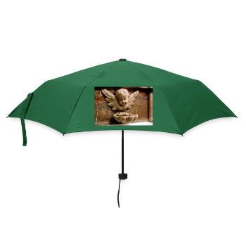 Engel - Regenschirm (klein) - Flaschengrün - Vorne