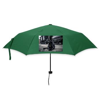 Cat Black 6 - Regenschirm (klein) - Flaschengrün - Vorne