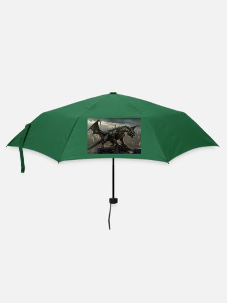 Dragon 3 - Regenschirm (klein) - Flaschengrün