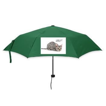 Ich spioniere mit meinem Katzenauge - Regenschirm (klein) - Flaschengrün - Vorne