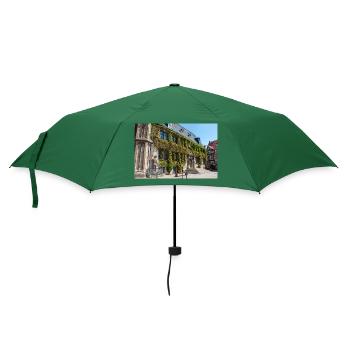 Rathaus Quedlinburg Sachsen-Anhalt - Regenschirm (klein) - Flaschengrün - Vorne
