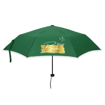 Braut Gold-Team Braut - Regenschirm (klein) - Flaschengrün - Vorne