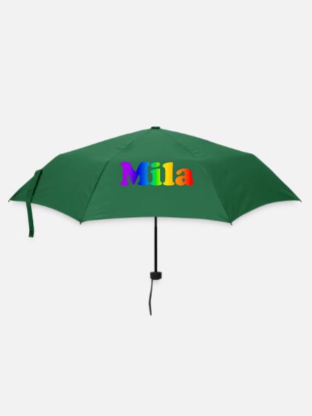 Mila - Regenschirm (klein) - Flaschengrün