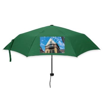 historische Bäckergilde Goslar - Regenschirm (klein) - Flaschengrün - Vorne
