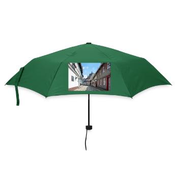 Altstadt Goslar Niedersachsen - Regenschirm (klein) - Flaschengrün - Vorne