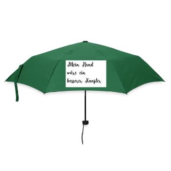 Mein Hund wäre ein besserer Kanzler - Regenschirm (klein) - Flaschengrün - Vorne
