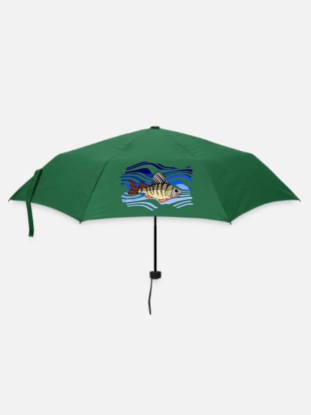 Fisch - Regenschirm (klein) - Flaschengrün