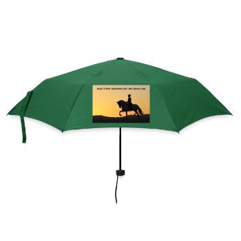 amantes de caballos - Regenschirm (klein) - Flaschengrün - Vorne