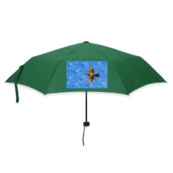 Bienenfresser im Flug - Regenschirm (klein) - Flaschengrün - Vorne