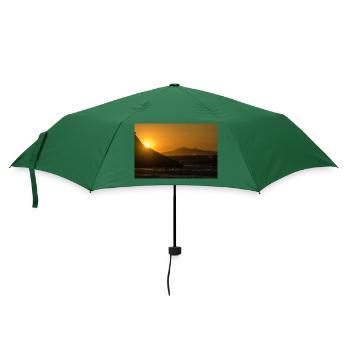 Sunset - Regenschirm (klein) - Flaschengrün - Vorne
