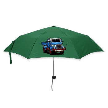 IFA S4000 | DDR | LKW // Illustration - Regenschirm (klein) - Flaschengrün - Vorne