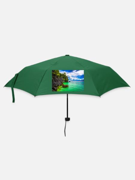 PARADIES KÜSTE - Regenschirm (klein) - Flaschengrün