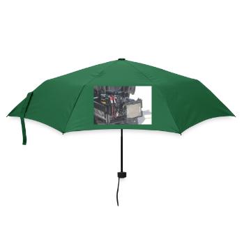 Kinokamera, Filmdreh - Regenschirm (klein) - Flaschengrün - Vorne