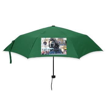 Kinowagen mit Filmaufnahmekamera - Regenschirm (klein) - Flaschengrün - Vorne