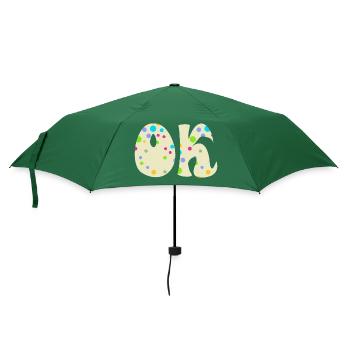 Ok - Regenschirm (klein) - Flaschengrün - Vorne