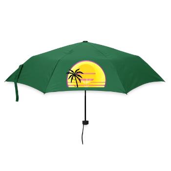 Sonnen Sommer Ruhetag - Regenschirm (klein) - Flaschengrün - Vorne