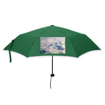 Wolkenformationen und die Alpen in der Nähe der Zugspitze - Regenschirm (klein) - Flaschengrün - Vorne