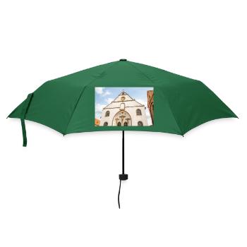 Kleine Kirche Osnabrück - Regenschirm (klein) - Flaschengrün - Vorne
